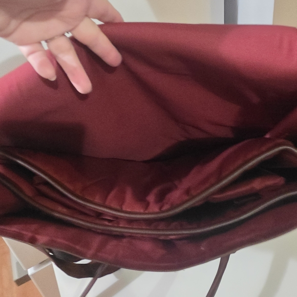 Brown Leather Insolated Wine Tote - Picture 7 of 8